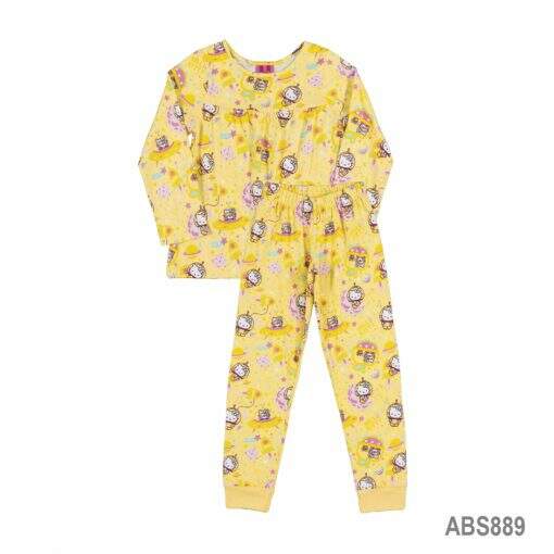 Pijama com Blusa e Calça em Meia Malha_Hello Kitty_Megakids